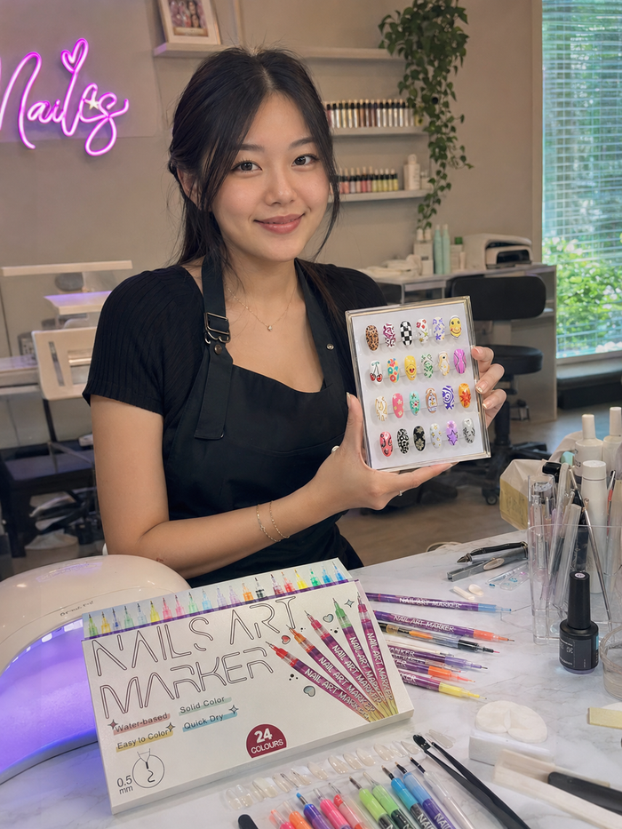 Customer review nail art pen result